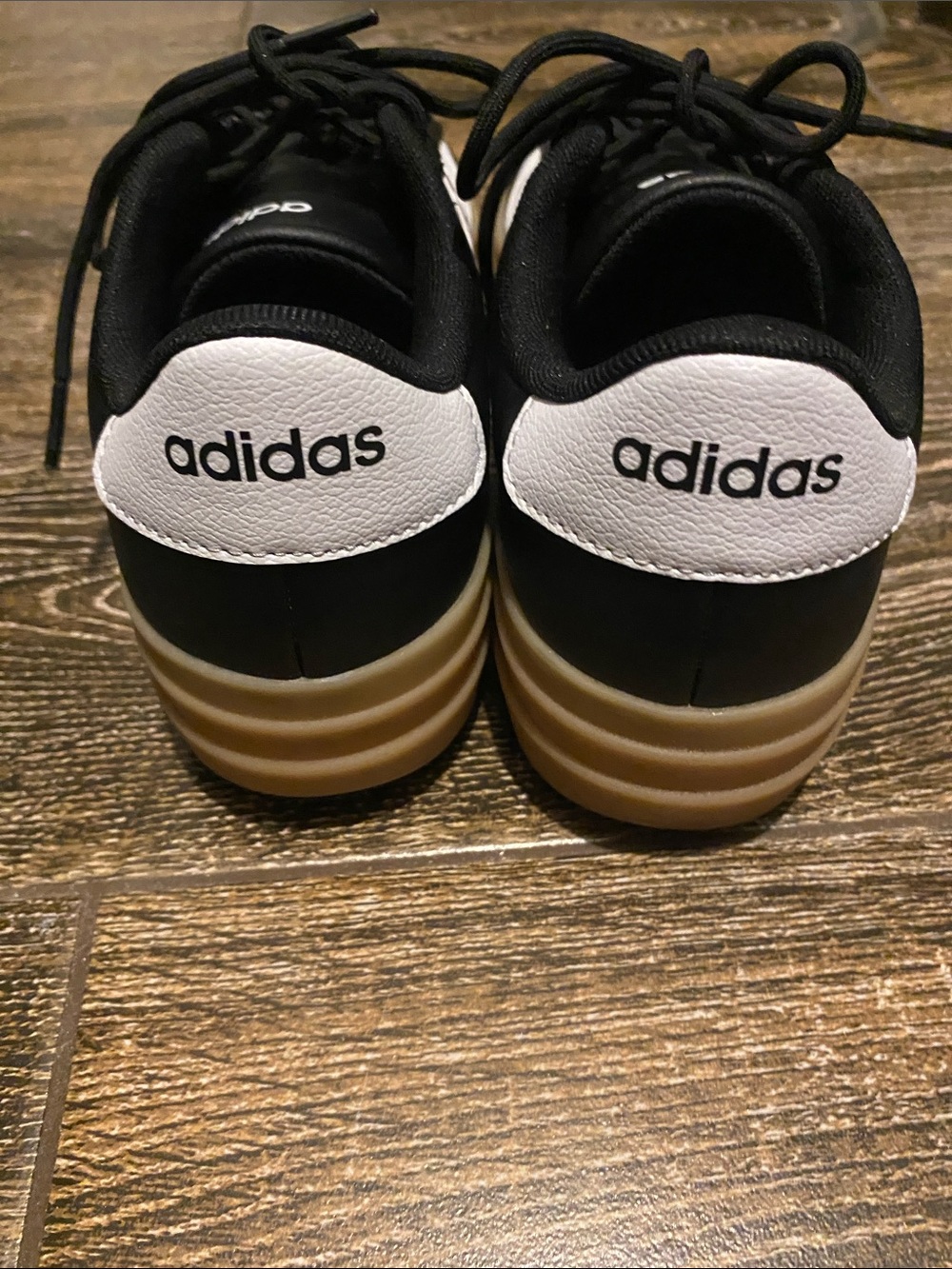 adidas Black White Gum Low-Top Sneakers - Picture 3 of 4